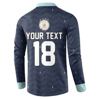 Custom Germany Football 2026 Button Sweatshirt Midnight Eagle Heritage