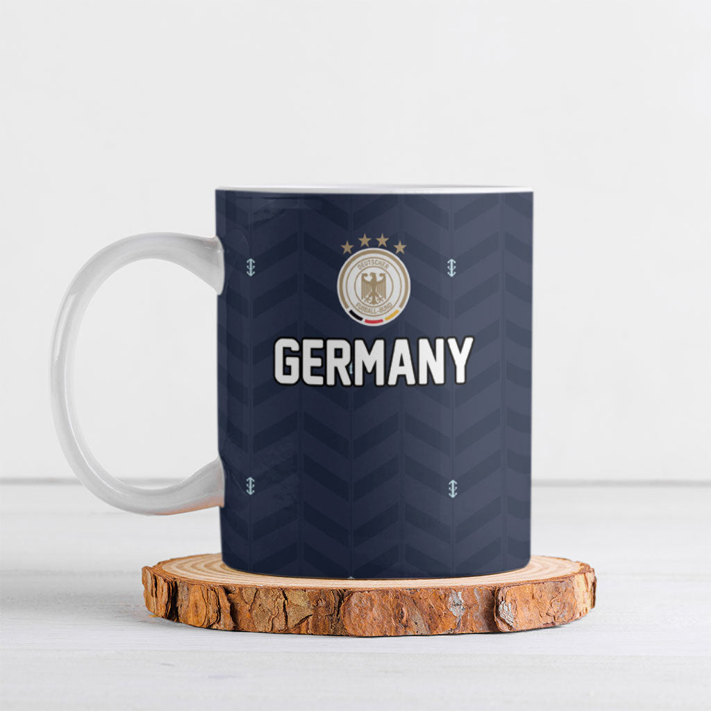Custom Germany Football 2026 Ceramic Mug Midnight Eagle Heritage