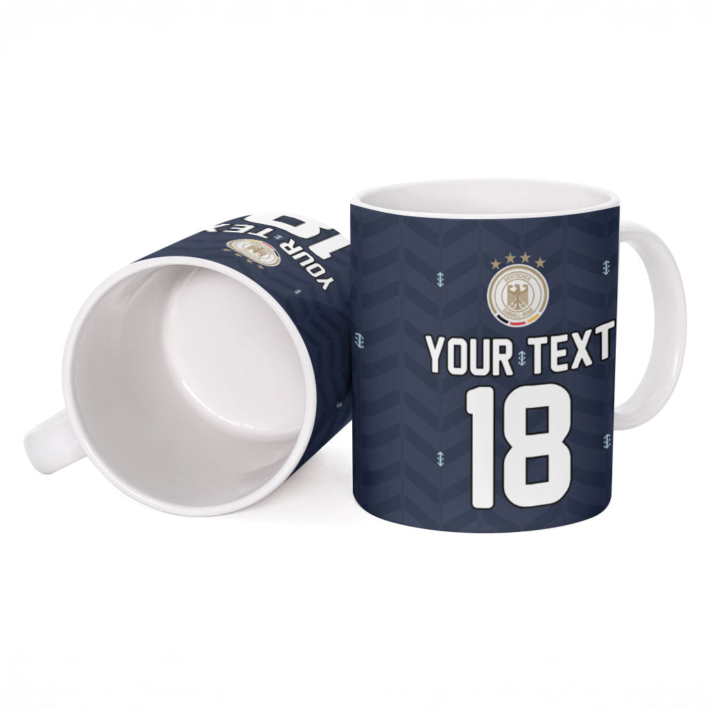 Custom Germany Football 2026 Ceramic Mug Midnight Eagle Heritage