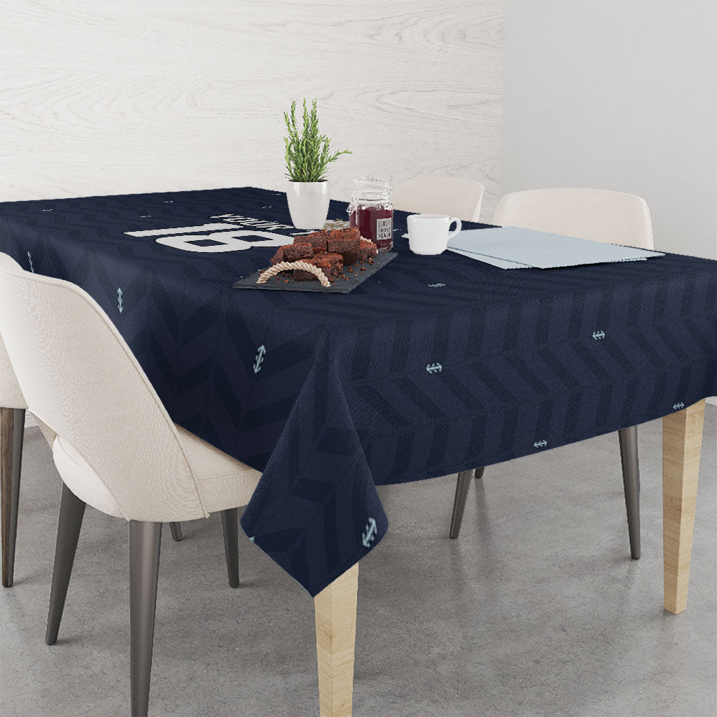 Custom Germany Football 2026 Tablecloth Midnight Eagle Heritage