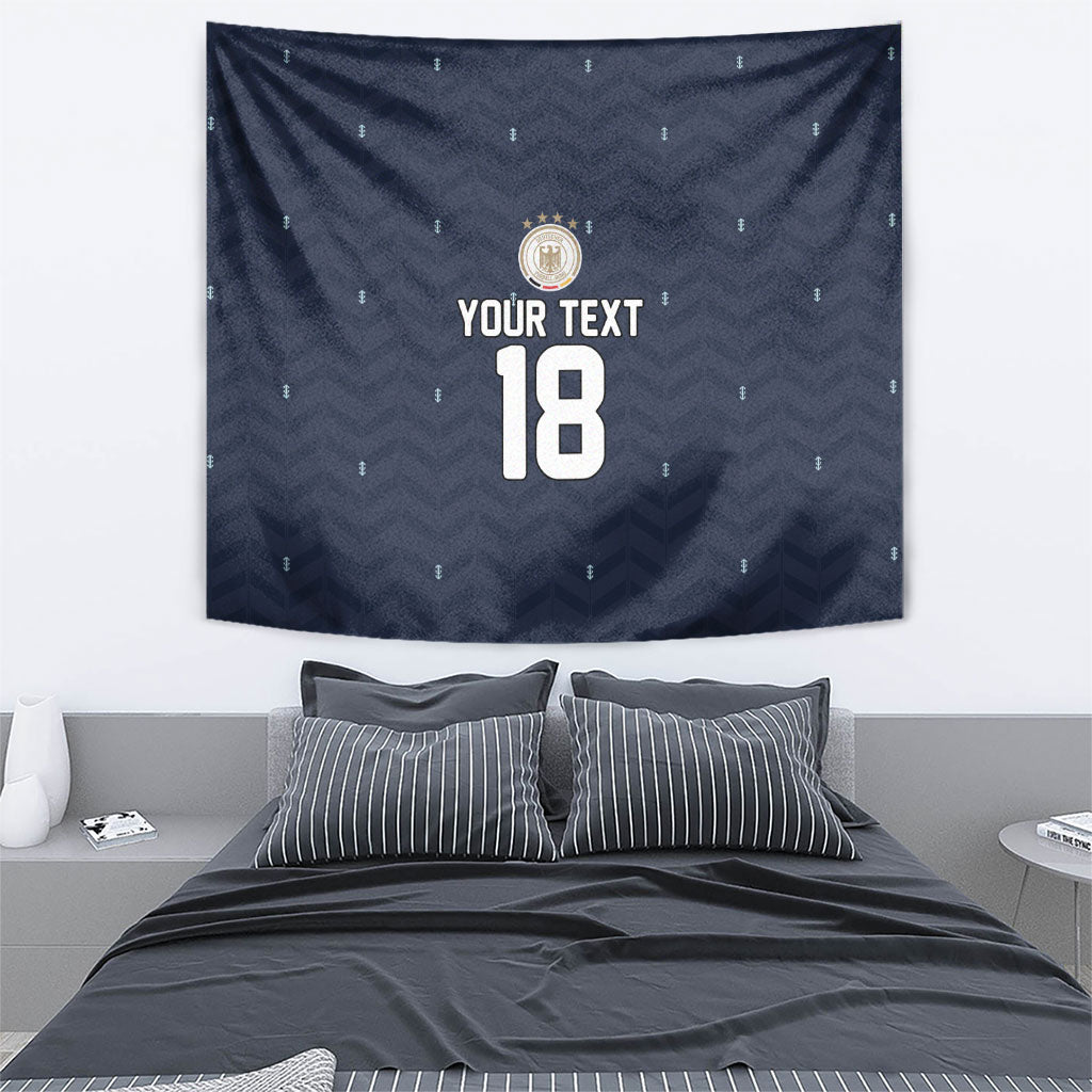 Custom Germany Football 2026 Tapestry Midnight Eagle Heritage