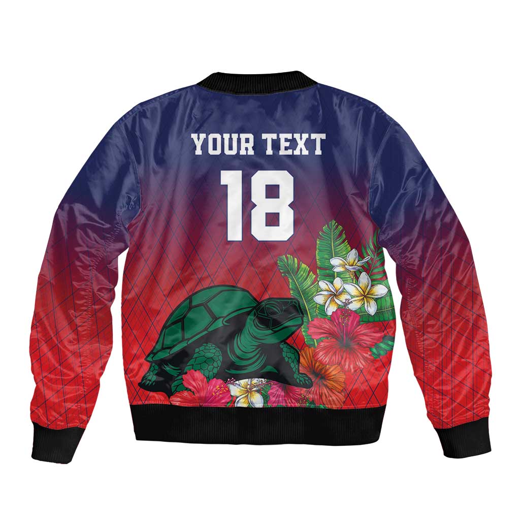 Custom Cayman Islands Bomber Jacket Green Turtle Sporty Style - Wonder Print Shop