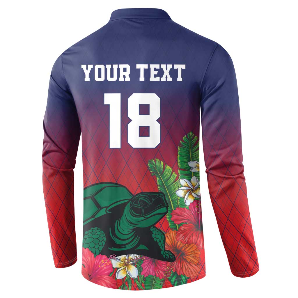 Custom Cayman Islands Button Sweatshirt Green Turtle Sporty Style - Wonder Print Shop