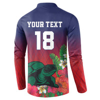 Custom Cayman Islands Button Sweatshirt Green Turtle Sporty Style - Wonder Print Shop