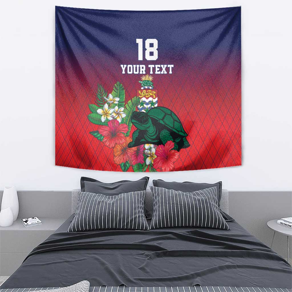 Custom Cayman Islands Tapestry Green Turtle Sporty Style - Wonder Print Shop