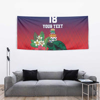Custom Cayman Islands Tapestry Green Turtle Sporty Style - Wonder Print Shop