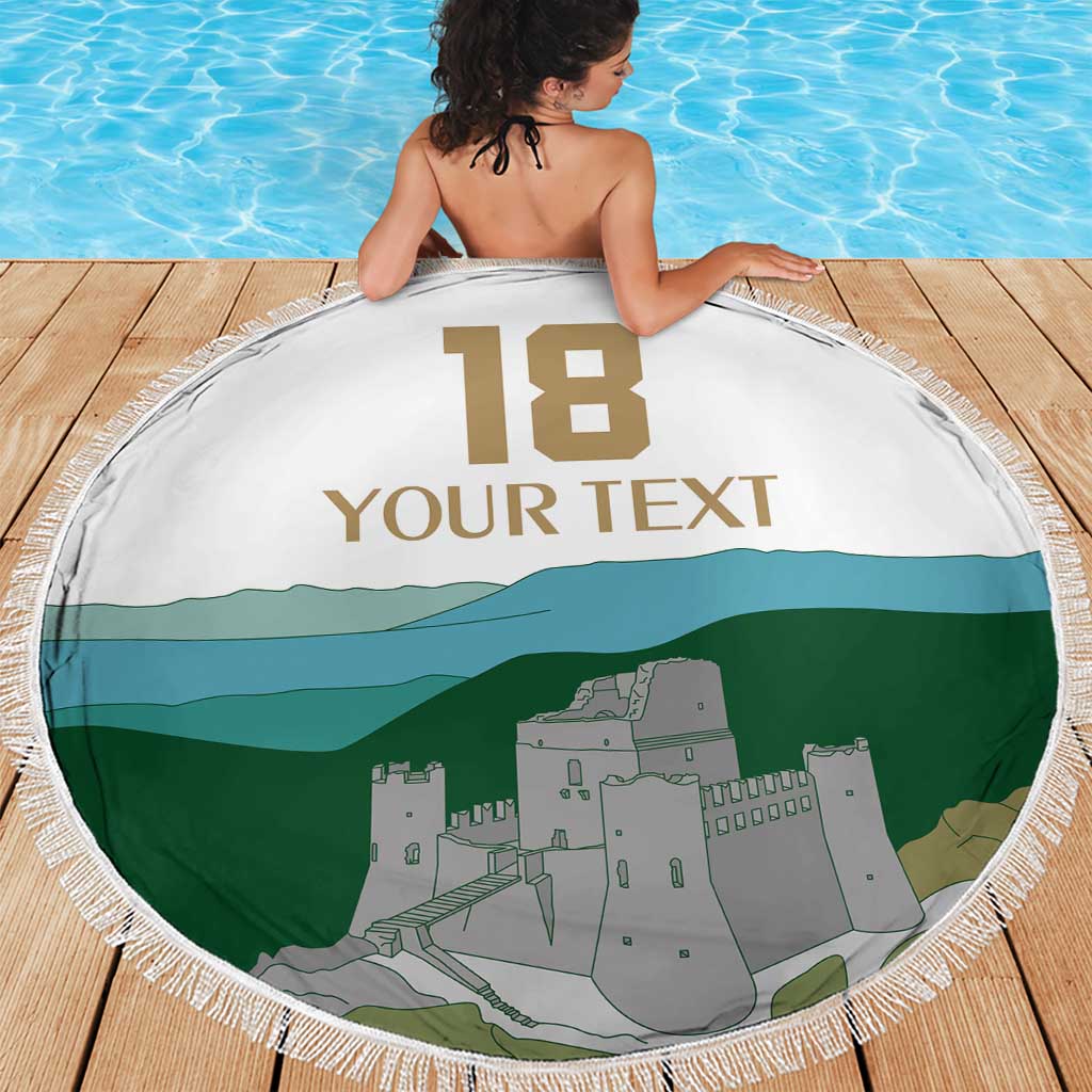 Custom Italy Abruzzo Beach Blanket Gran Sasso d'Italia - Wonder Print Shop