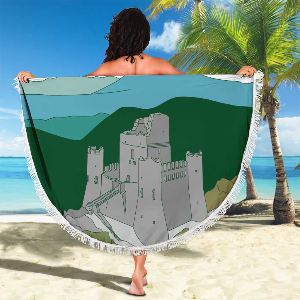 Custom Italy Abruzzo Beach Blanket Gran Sasso d'Italia - Wonder Print Shop