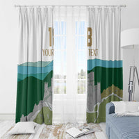 Custom Italy Abruzzo Window Curtain Gran Sasso d'Italia - Wonder Print Shop
