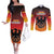 Personalized Germany Couples Matching Off The Shoulder Long Sleeve Dress and Long Sleeve Button Shirt With Coat Of Arms