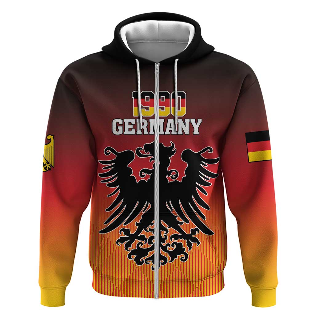 Personalized Germany Zip Hoodie With Coat Of Arms - Wonder Print Shop