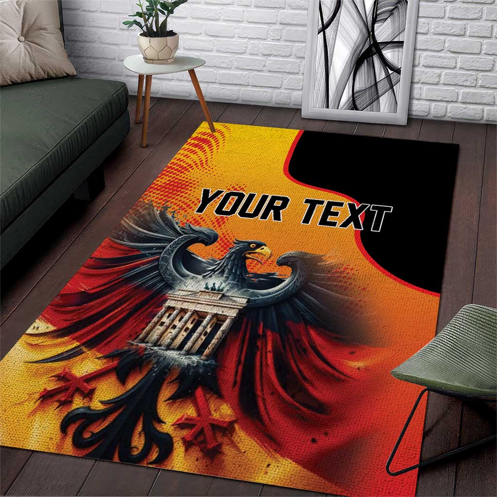 Personalized Germany Unity Day Area Rug The Eagle With Berlin Wall - Wonder Print Shop