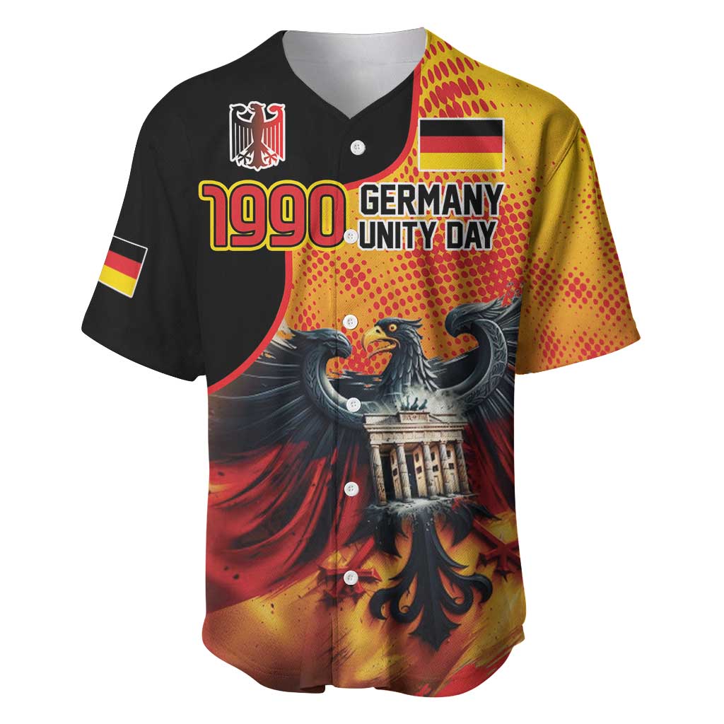 Personalized Germany Unity Day Baseball Jersey The Eagle With Berlin Wall - Wonder Print Shop