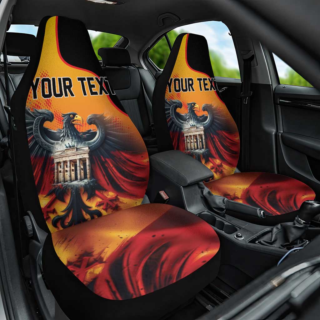 Personalized Germany Unity Day Car Seat Cover The Eagle With Berlin Wall - Wonder Print Shop