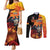 Personalized Germany Unity Day Couples Matching Mermaid Dress and Long Sleeve Button Shirt The Eagle With Berlin Wall