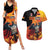 Personalized Germany Unity Day Couples Matching Summer Maxi Dress and Hawaiian Shirt The Eagle With Berlin Wall - Wonder Print Shop