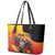 Personalized Germany Unity Day Leather Tote Bag The Eagle With Berlin Wall - Wonder Print Shop