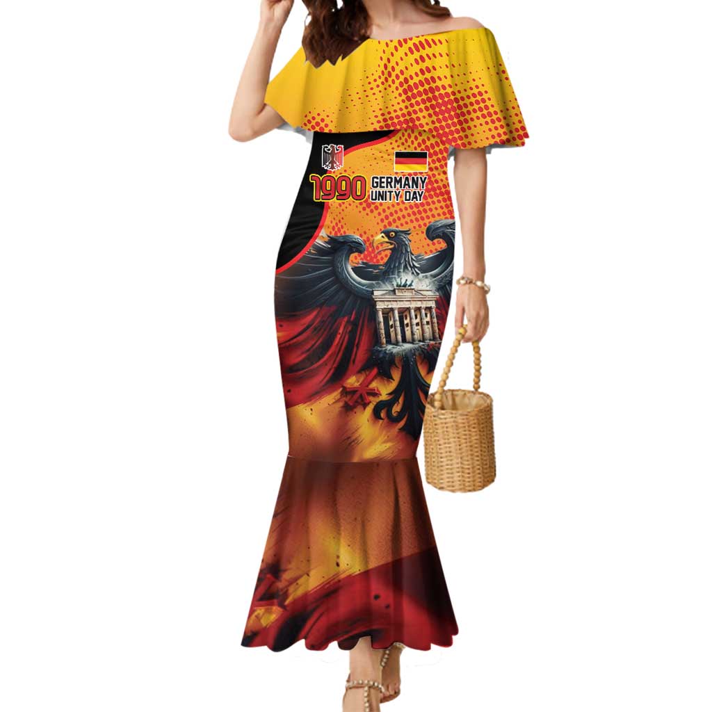 Personalized Germany Unity Day Mermaid Dress The Eagle With Berlin Wall - Wonder Print Shop