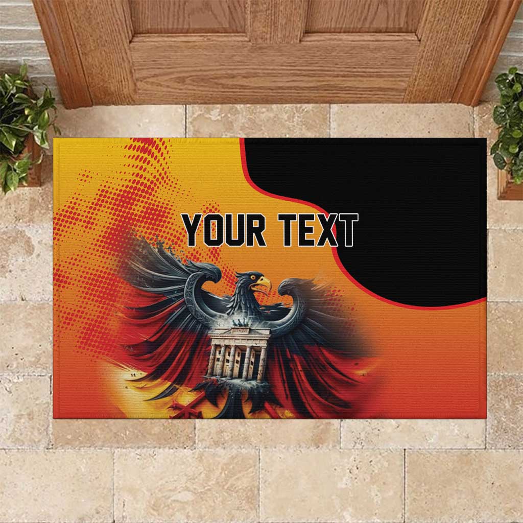 Personalized Germany Unity Day Rubber Doormat The Eagle With Berlin Wall - Wonder Print Shop