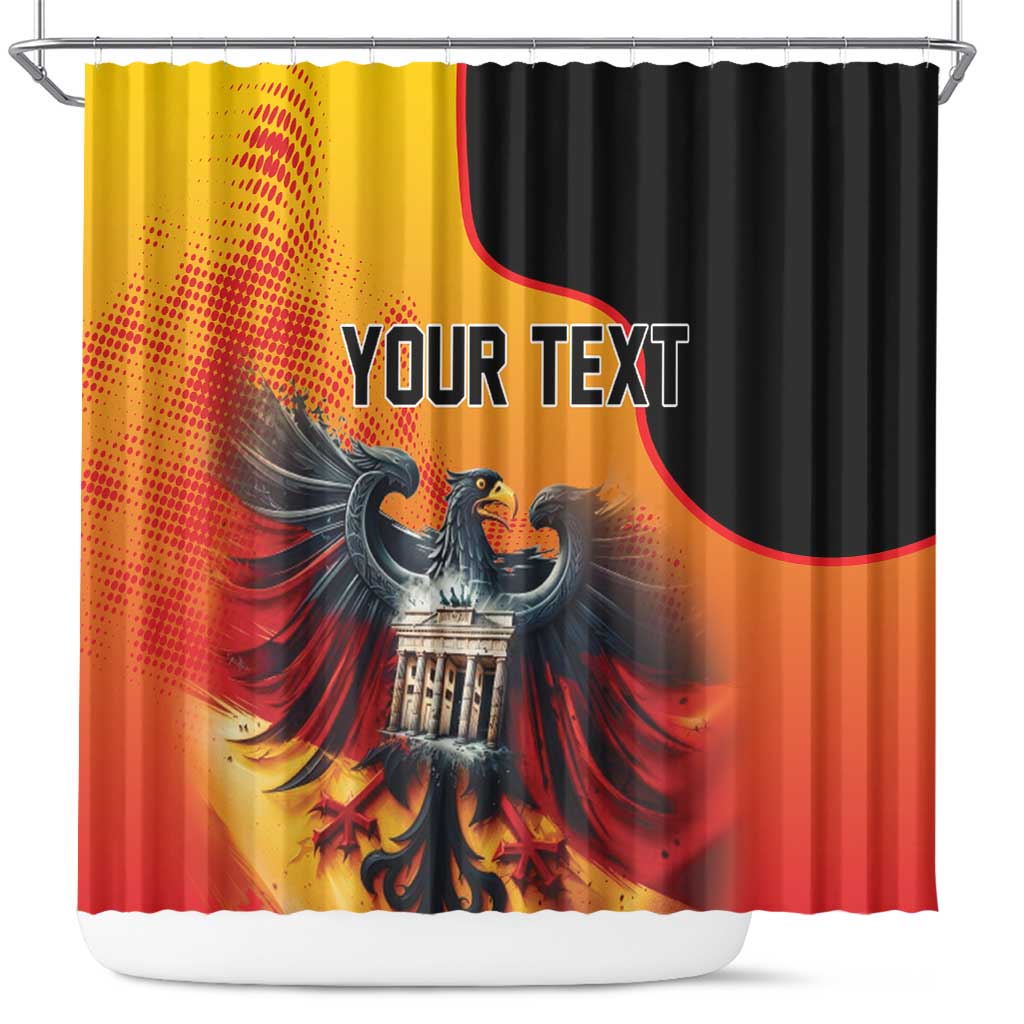 Personalized Germany Unity Day Shower Curtain The Eagle With Berlin Wall