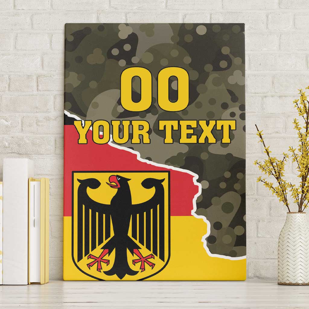 Custom Germany 1990 Canvas Wall Art Coat Of Arms With Camo Patterns - Wonder Print Shop