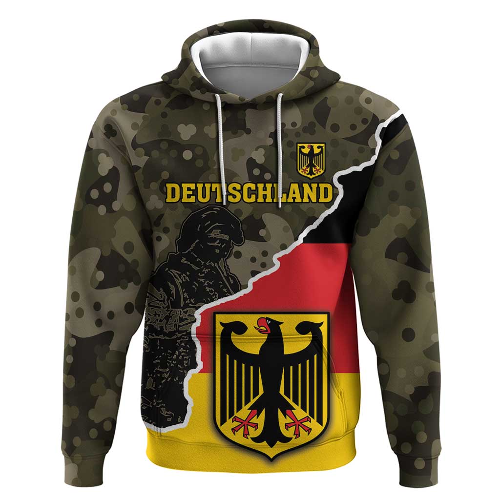 Custom Germany 1990 Hoodie Coat Of Arms With Camo Patterns - Wonder Print Shop