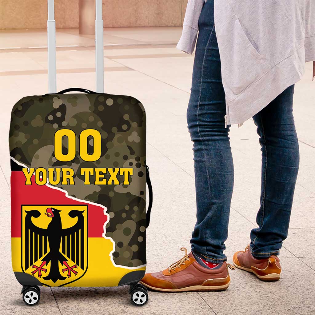 Custom Germany 1990 Luggage Cover Coat Of Arms With Camo Patterns - Wonder Print Shop