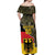 Custom Germany 1990 Off Shoulder Maxi Dress Coat Of Arms With Camo Patterns - Wonder Print Shop