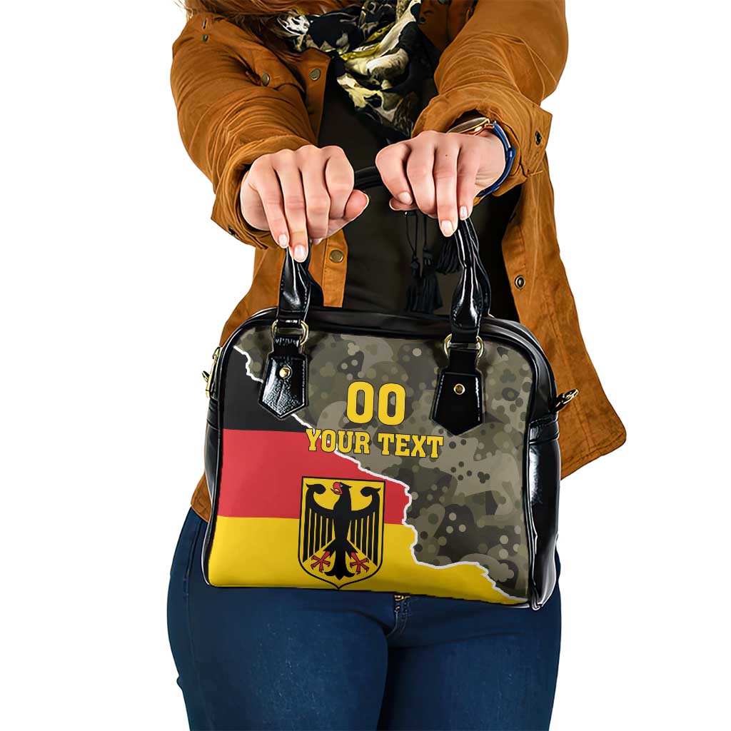 Custom Germany 1990 Shoulder Handbag Coat Of Arms With Camo Patterns