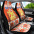 Personalized Netherlands Christmas Car Seat Cover Coat Of Arms - Prettige Kerst - Wonder Print Shop