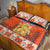 Personalized Netherlands Christmas Quilt Bed Set Coat Of Arms - Prettige Kerst - Wonder Print Shop