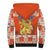 Personalized Netherlands Christmas Sherpa Hoodie Coat Of Arms - Prettige Kerst