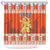 Personalized Netherlands Christmas Shower Curtain Coat Of Arms - Prettige Kerst