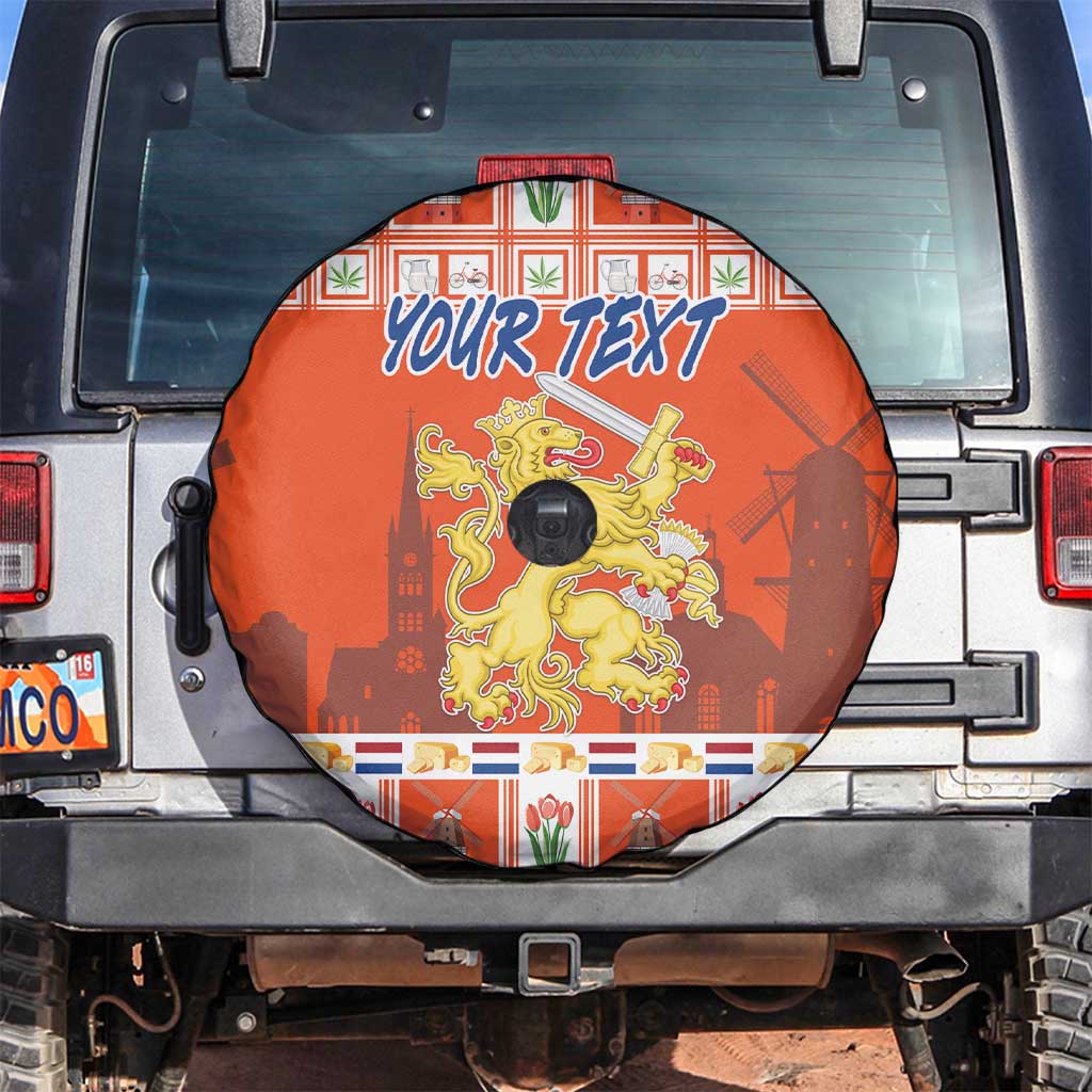 Personalized Netherlands Christmas Spare Tire Cover Coat Of Arms - Prettige Kerst - Wonder Print Shop