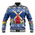 Netherlands Christmas Baseball Jacket Windmills With Tulip Flowers - Wonder Print Shop