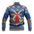 Netherlands Christmas Baseball Jacket Windmills With Tulip Flowers - Wonder Print Shop