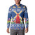 Netherlands Christmas Button Sweatshirt Windmills With Tulip Flowers - Wonder Print Shop