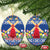 Netherlands Christmas Ceramic Ornament Windmills With Tulip Flowers - Wonder Print Shop