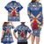 Netherlands Christmas Family Matching Long Sleeve Bodycon Dress and Hawaiian Shirt Windmills With Tulip Flowers - Wonder Print Shop