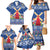 Netherlands Christmas Family Matching Mermaid Dress and Hawaiian Shirt Windmills With Tulip Flowers - Wonder Print Shop