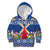 Netherlands Christmas Kid Hoodie Windmills With Tulip Flowers - Wonder Print Shop