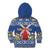 Netherlands Christmas Kid Hoodie Windmills With Tulip Flowers - Wonder Print Shop