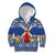 Netherlands Christmas Kid Hoodie Windmills With Tulip Flowers - Wonder Print Shop