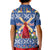 Netherlands Christmas Kid Polo Shirt Windmills With Tulip Flowers - Wonder Print Shop