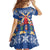 Netherlands Christmas Kid Short Sleeve Dress Windmills With Tulip Flowers - Wonder Print Shop