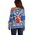 Netherlands Christmas Off Shoulder Sweater Windmills With Tulip Flowers - Wonder Print Shop