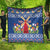 Netherlands Christmas Quilt Windmills With Tulip Flowers