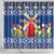 Netherlands Christmas Shower Curtain Windmills With Tulip Flowers