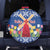 Netherlands Christmas Spare Tire Cover Windmills With Tulip Flowers