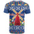 Netherlands Christmas T Shirt Windmills With Tulip Flowers